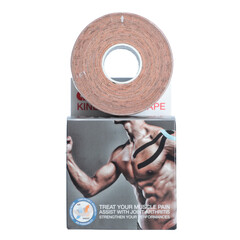 Kinezio tejp Ares 5 cm x 5 m, béžový