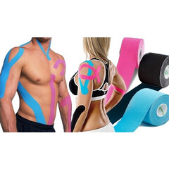 Kinezio tejp Ares 5 cm x 5 m, béžový