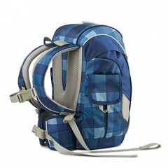 Taška pre škôlkara Ergobag mini - károvaná modrá