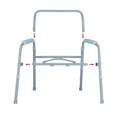 Toaletné kreslo nepojazdné