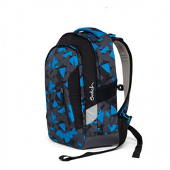 Školská taška Satch Sleek - Blue Triangle