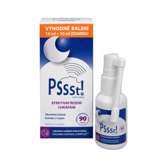 Pssst! ústny sprej proti chrápaniu, 25 ml