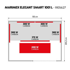 Infrasauna pre dve osoby SMART 1001 L