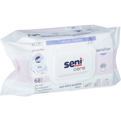 SENI CARE vlhčené utierky Sensitive, 68 ks