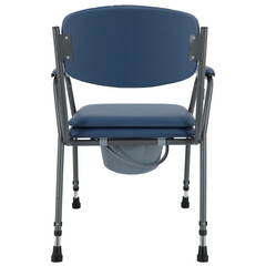 Toaletná stolička výškovo nastaviteľná - modrá