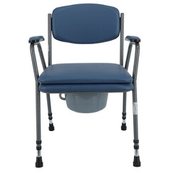 Toaletná stolička výškovo nastaviteľná - modrá