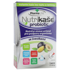 PharmaLINE Nutrikaša probiotic so slivkami, 3x 60 g