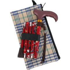 Skladacia palica farebná s pútkom  (84 - 93 cm)