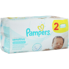 Vlhčené obrúsky Pampers Sensitive 2x 56 ks