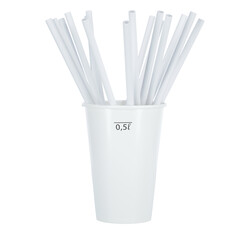 Papierové slamky 8 mm, 100 ks