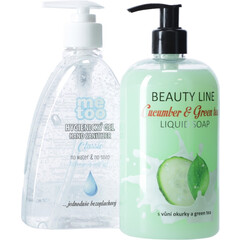 Dezinfekčný set – tekuté mydlo Beauty Line & hygienický gél Me Too, 2x 500 ml