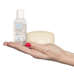 Dezinfekčný set – tuhé mydlo Dex & hygienický gél Me Too, 100 g + 50 ml