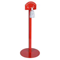 Stojan červený na dezinfekciu rúk s dezinfekčným gélom Me Too, 500 ml