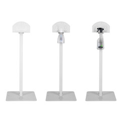 Stojan biely na dezinfekciu rúk, bez dezinfekcie, 100 cm