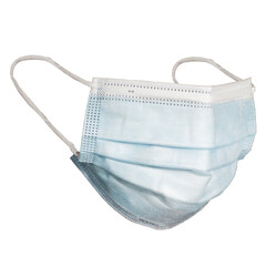 Štvorvrstvové rúško na tvár s gumičkou – chirurgické, 50 ks