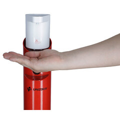 Automatický dávkovač dezinfekcie so stojanom UNIZDRAV, červený