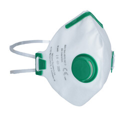 Respirátor FFP2 s filtrom, zelený