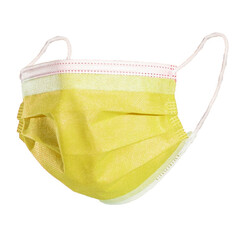 Rúška na tvár s gumičkou – chirurgické žlté, 50 ks