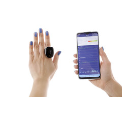 Prsteňový SMART oxymeter 3v1