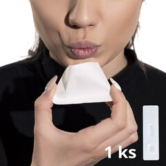 Slinný antigénový certifikovaný test na COVID-19, 1 ks