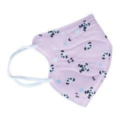 Detský respirátor FFP2 bez výdychového ventilu, ružový