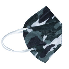 Respirátor FFP2 bez výdychového ventilu, maskáčový