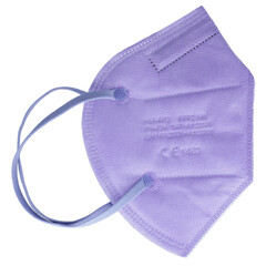 Detský respirátor FFP2 bez výdychového ventilu, fialový