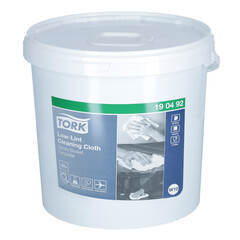 Čistiace utierky vo vedierku so stredovým odvíjaním Tork Low-Lint (W10), 200 útržkov