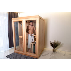 Fínska sauna pre 2 – 3 ľudí so saunovou pieckou