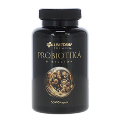 Probiotiká 8 billion UNIZDRAV, 50 + 10 kapsúl zdarma