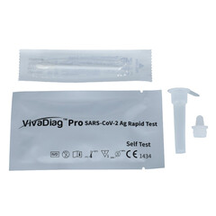VivaDiag Antigénový certifikovaný samotest – self test zo špičky nosa na COVID-19, 5 ks