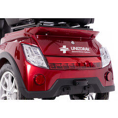 Elektrický trojkolesový skúter CHAMPION pre seniorov a imobilných – výkonný 1000 W motor, červený