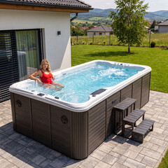 SwimSpa LUX SUNRANS SR853 s protiprúdom a technológiou Balboa