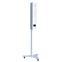 Germicídny žiarič UNIZDRAV s displejom uzavretý mobilný – biele vyhotovenie