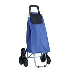 Nákupná taška na kolieskach, modrá