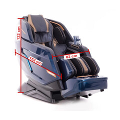 Masážne elektrické kreslo LUX 4D MASSAGER, modrozlaté