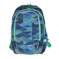 Školská taška MIRA modrozelená