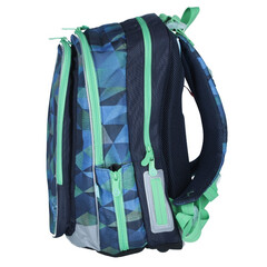 Školská taška MIRA modrozelená