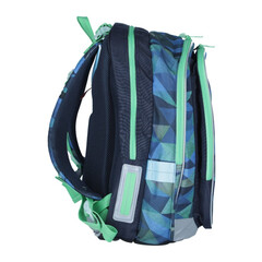 Školská taška MIRA modrozelená