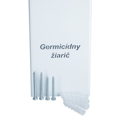 Germicídny žiarič UNIZDRAV uzavretý nástenný – biele vyhotovenie