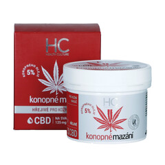 Health Culture Hrejivé konopné mazanie 5 % s CBD, 125 ml