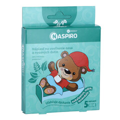 Náplasť na uvoľnenie nosa a dutín NASPIRO, 5 ks