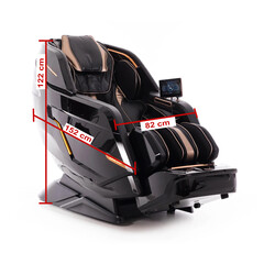 Masážne elektrické kreslo LUX 4D MASSAGER, čiernozlaté