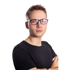 Okuliare proti modrému svetlu UNIZDRAV bezrámové + puzdro, vrecúško a testovacia sada