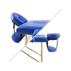 Drevené masážne lehátko, oranžové