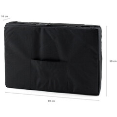 Drevené masážne lehátko, oranžové