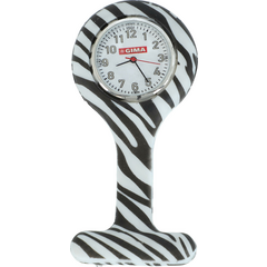 Silikónové hodinky, zebra