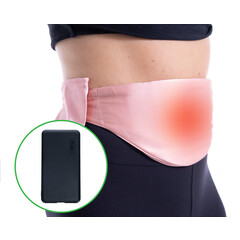 Vyhrievací USB pás na podbruško s powerbankou – grafénová technológia