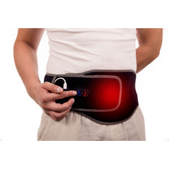 Vyhrievací USB pás na kríže a podbruško 2v1 s powerbankou – grafénová technológia