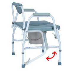 Toaletné kreslo nepojazdné s vyššou nosnosťou do 290kg